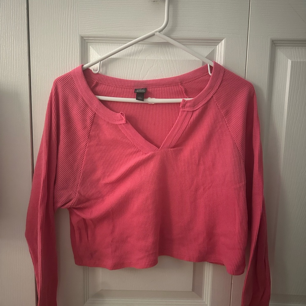Pink Long Sleeve Women's Top